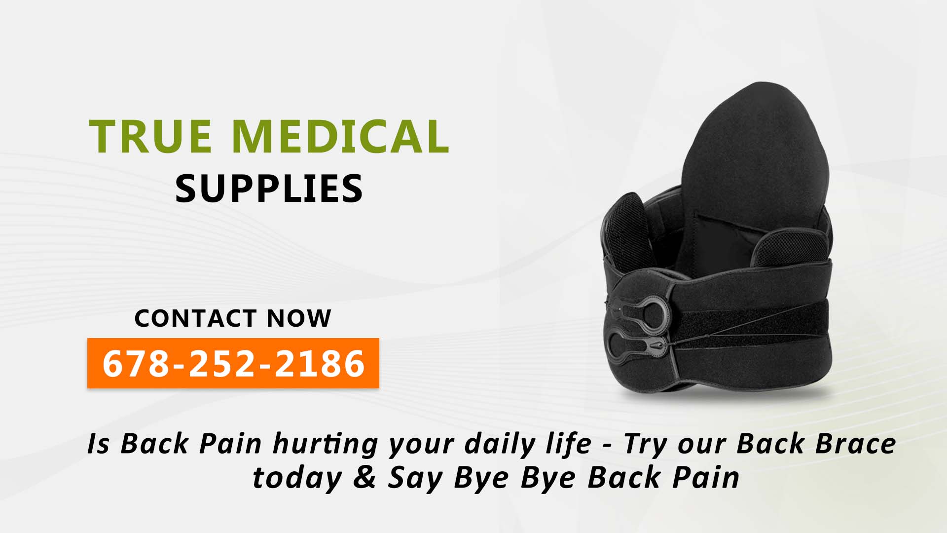 Medical supplies clearance back brace